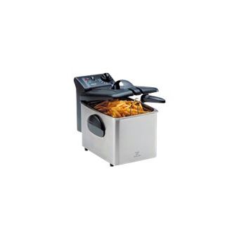 Koenig B02201 Fry 3 - Friteuse - 2.1 kWatt - noir/chrome
