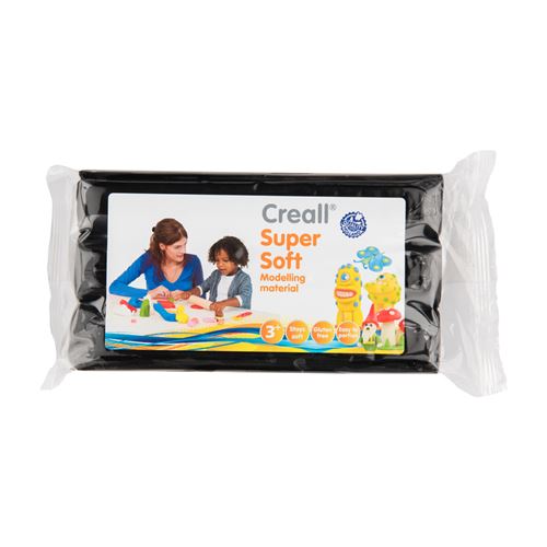 Creall Pâte À Modeler Super Douce Noir 500 Gram