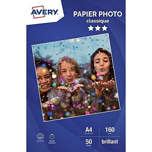 Avery 50 Feuilles De Papier Photo Brillant A4 - vue 1