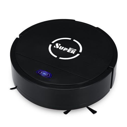 CHARATERL Aspirateur Robot Smart Automatique Rechargeable Dirt Poussière Noir