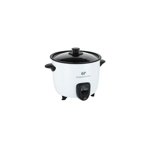 Continental Edison CECR15W - Rijstkoker - 1.5 liter - 400 W - wit/zwart
