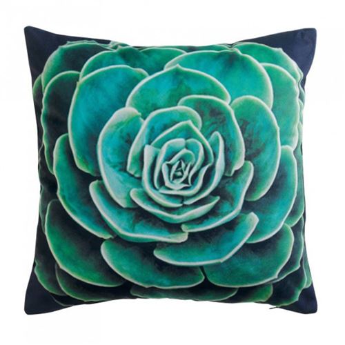 Douceur D'intérieur Imprimé Coussin Déco Déhoussable "Arty" 45X45cm Vert