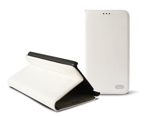 KSIX Standing Folio étui Avec Fermeture Magnétique Pour Galaxy Core 4G Blanc