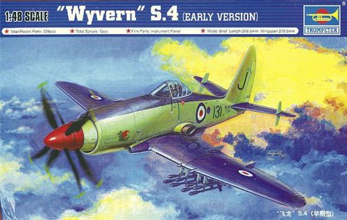 Trumpeter - Wyvern S.4 Première Version Début Modèle-kit Jäger 1:48 Neuf Kit - Image 3