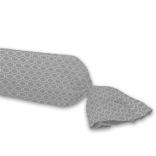 Taie de traversin 85 x 185 cm imprime 57 fils allover zodiac Gris/Blanc