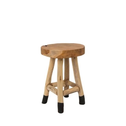 Tabouret design en teck Henry Dutchbone - Couleur - Bois massif