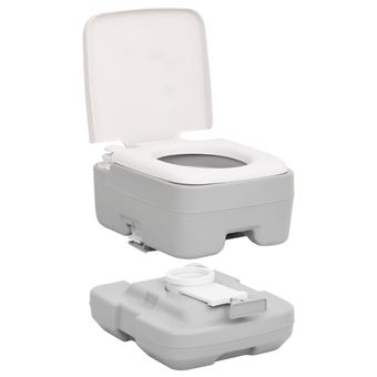 Vidaxl Portable Toilette Camping 30 L Gris