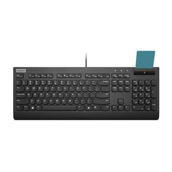 Lenovo Smartcard Wired Keyboard II - Toetsenbord - volledige grootte, 3-zone lay-out - USB - QWERTZ - Duits - zwart - bruine doos - CRU - 1