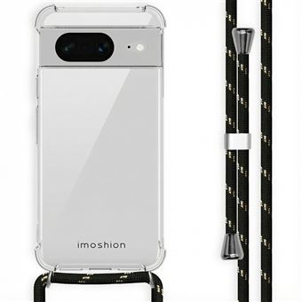 BENTIACC Chaîne De Téléphone Portable Avec Coque Silicone Pour Google Pixel 8 Pro - Lanière Amovible, Porte-Cartes Et Protection Anti-Chocs