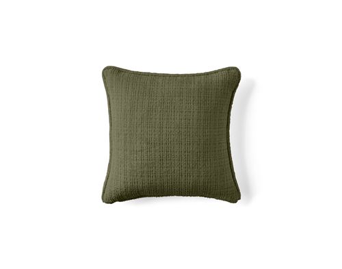 Non Communiqué Vert Olive Miro - Coussin - En Velours Texturé - 40X40 Cm