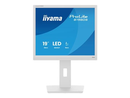 Iiyama Blanc Prolite B1980s-W1 Écran Plat De Pc 48,3 Cm (19 ) 1280 X 1024 Pixels Svga Led - Neuf - Image 3