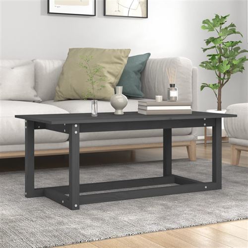 Vidaxl Gris Table Basse 110X55x45 Cm - Image 3