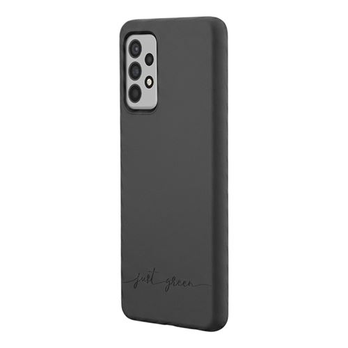 Just Green - Coque de protection pour téléphone portable - matière organique durable - noir - pour Samsung Galaxy A72