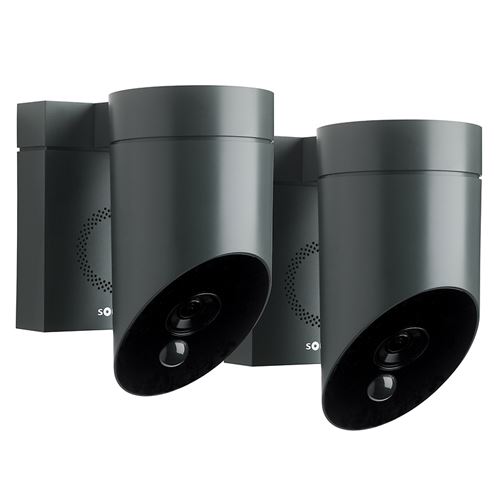 Somfy 2 Outdoor Camera grises - Caméras de surveillance extérieures sans fil