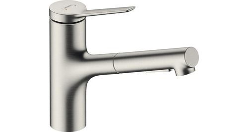 Non Communiqué Aspect Acier Inox De Cuisine Avec Douchette Zesis M33 150 2 Jets