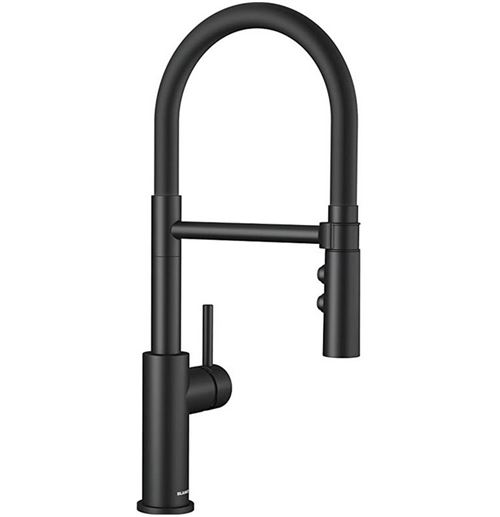 Mitigeur avec douchette noir mat Blanco 525793