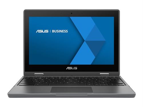 ASUS Chromebook Flip CR1 CR1100FKA-BP0069 - Conception inclinable - Intel Celeron - N4500 / jusqu'à 2.8 GHz - Chrome OS - UHD Graphics - 4 Go RAM - 64 Go eMMC - 11.6" écran tactile 1366 x 768 (HD) - Wi-Fi 6 - gris foncé