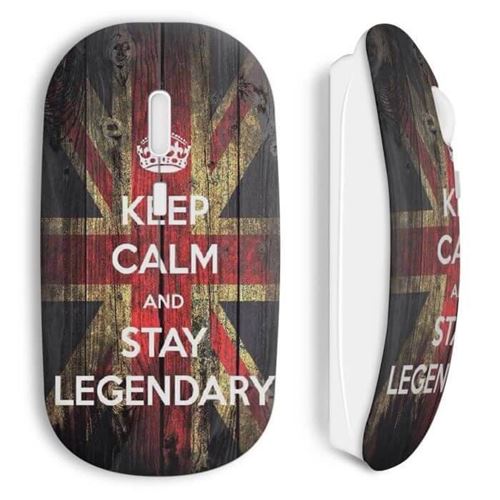 Souris Sans Fil Anglais Keep Calm And Stay Legenda Maniacase