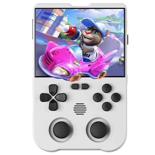 Console de jeu portable AMPOWN XU10 Carte TF 64 G Linux Plus de 10 000 jeux - Blanc