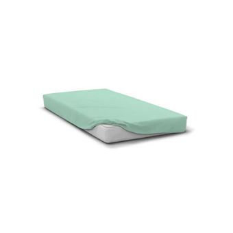 Drap housse - HOME LINGE PASSION - HP72109 - Microfibre 82 g - 180 x 200 cm - Bonnet 30 cm - Vert d'eau - 1