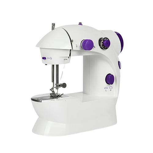 Mini Machine &agrave; Coudre Electrique Vitesse R&eacute;glable avec Eclairage LED Blanc