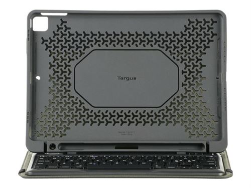 Non Communiqué Noir Targus Pro-Tek Education - Clavier Et Étui (Étui Folio) - Sans Fil - Bluetooth 5.1 - Allemand - Clavier, Étui - Pour Apple 10.2-Inch Ipad (7Ème Génération, 8Ème Génération, 9Ème Génération)