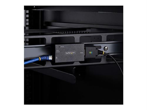 StarTech.com Serial to Ethernet Adapter, IP LAN to RS232 DB9 Converter - Serveur de périphérique - 100Mb LAN, RS-232 - montable mur/rail DIN - Conformité TAA