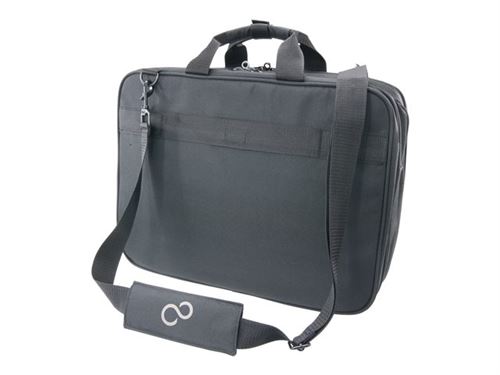 Fujitsu Prestige 16 - Sacoche pour ordinateur portable - 17 - noir avec des détails rouges et argentés - pour CELSIUS H7510; LIFEBOOK E5510, U7510