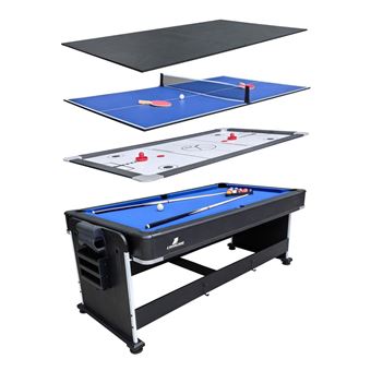 Table multi-jeux Cougar 4-en-1 noire - 1