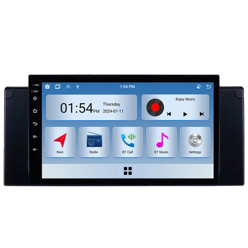 Autoradio RoverOne® Bluetooth CarPlay 2 Din 6Go RAM 128Go ROM pour BMW X5 E39 E53 1999-2006