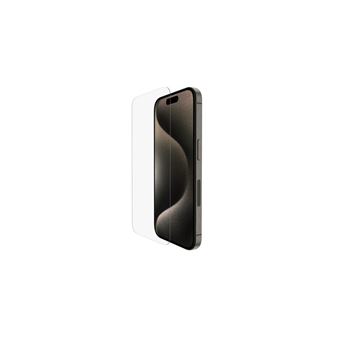 Belkin UltraGlass 2 - Protection d'écran pour téléphone portable - 9H, traité - verre - pour Apple iPhone 15 Pro - 1