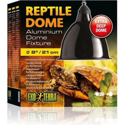 Comparer les prix de Exoterra Dome Fixture Eclairage En Aluminium Pour Reptile/Amphibien Taille Large 21 Cm
