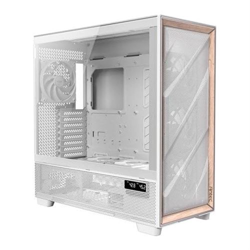 Antec FLUX PRO White EUV Boîtier Full Tower PC en Blanc et Bois avec Ventilateurs 140 mm - Image 3