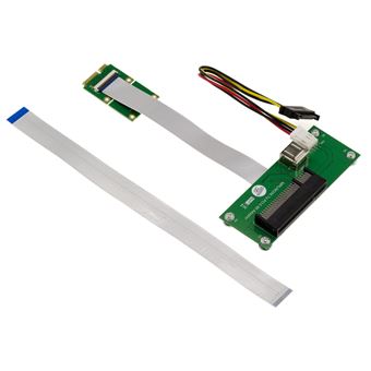 KALEA-INFORMATIQUE Riser Adaptateur PCIe Vers MiniPCIe Avec Nappe FPC - Deux Nappes 15cm Et 25cm Incluses