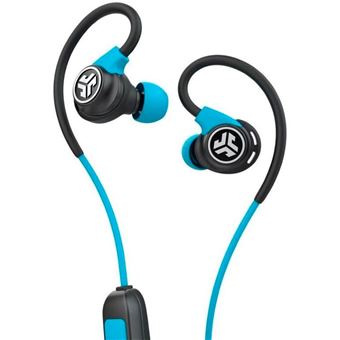 Écouteurs JLab Fit Sport 3 Sans fil Crochets auriculaires, , Minerve Sports Micro-USB Bluetooth Noir, Bleu