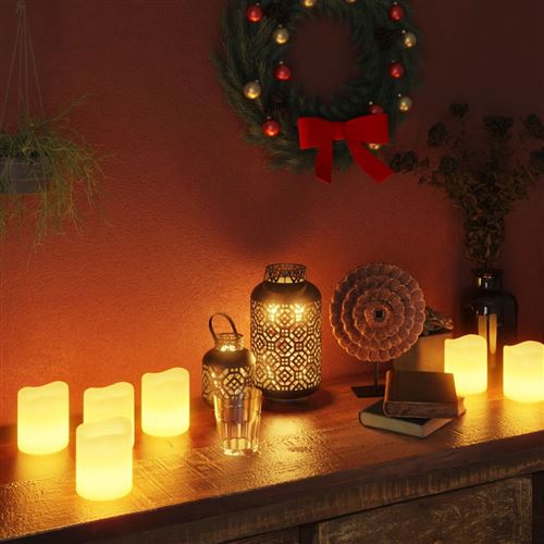 vidaXL Bougies électriques à LED 100 pcs Blanc chaud