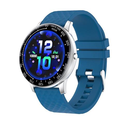 Montre Connectée Chronus H30 IP68 Étanche Fitness Tracker-Bleu-Chronus