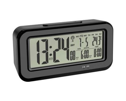 TFA Dostmann 60.2554.01 radiopilot&eacute;(e) R&eacute;veil noir Heures de r&eacute;veil 2