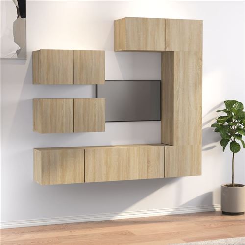 Non Communiqué Marron Vidaxl Ensemble De Meubles Tv 6 Pcs Chêne Sonoma Bois D'ingénierie3114552