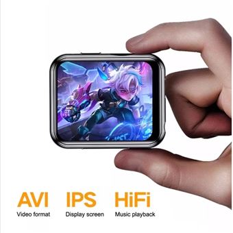 Lecteur MP3/MP4 Bluetooth 5.0 HiFi – Baladeur Avec Enregistrement, Radio FM, Photo Et Vidéo, 32 Go Inclus, Noir