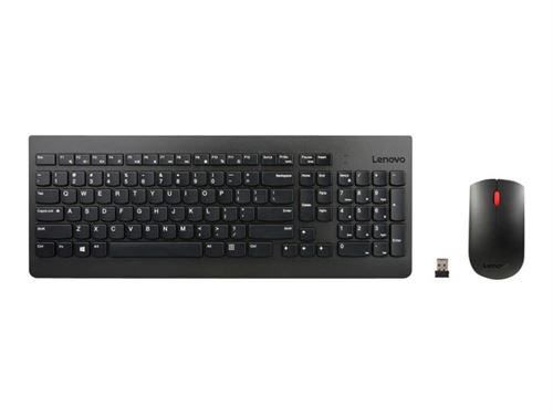 Lenovo Essential Wireless Combo - Toetsenbord en muis set - draadloos - 2.4 GHz - Belgisch - voor ThinkCentre M75q Gen 2; M75s Gen 2; M75t Gen 2; M90q Gen 2; ThinkStation P340
