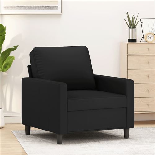 VIDAXL - Fauteuil - Velours - Noir - 60 cm - Image 2