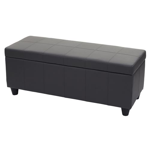 Mendler Gris Banc Coffre De Rangement Similicuir - Image 3