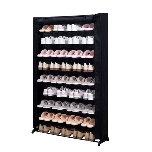 Herzberg Etagères À Chaussure À 9 Niveaux Hg8077-Blk - Image 3