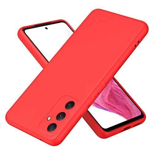 Coque pour Samsung Galaxy A35 5G - housse etui silicone gel fine + film ecran - ROUGE - htdmobiles