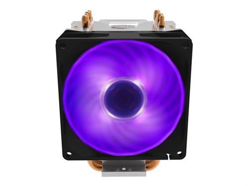 Cooler Master Hyper H410R RGB - Koeler voor processor - (voor: LGA1150, LGA1151, LGA1155, LGA1156, LGA1200, LGA1700, AM4, AM5) - aluminium - 92 mm