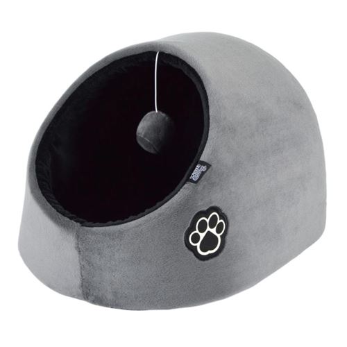 Meilleurs prix pour Niche Avec Jouet pour Chat "Patchy" 38cm Gris