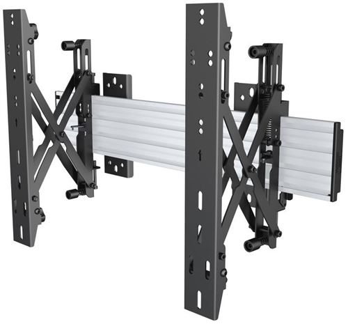 Multibrackets Argent M Wallmount Pro Mbw1u - Kit De Montage (2 Plaques Murales, Rail De Montage, 2 Bras Ajustables) - Pour Écran Lcd - Aluminium, Acier - Taille D'écran : 40"-65" - Montable Sur Mur