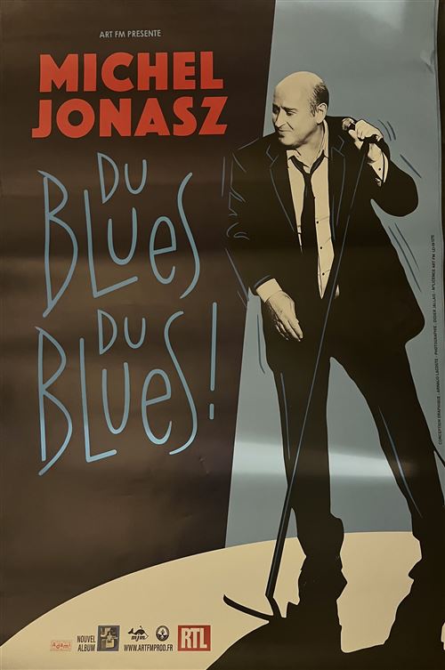 Affiche - Michel JONASZ - Du Blues du Blues! - 80x120cm