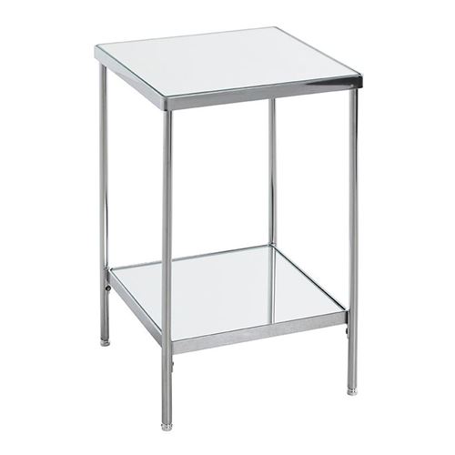 Table d'Appoint Design Carrée "Palace" 46cm Chrome